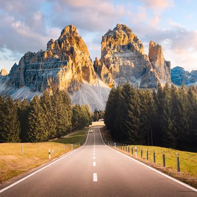 Mountain Road in the Dolomites