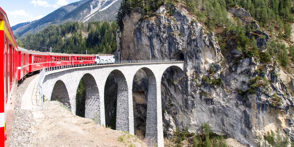 Glacier Express Landwasswe Viaduct Switzerland 15