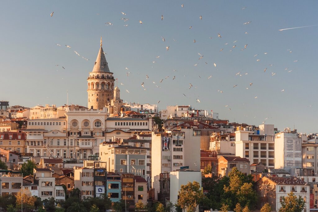 Image of Galata, Istanbul at sunset