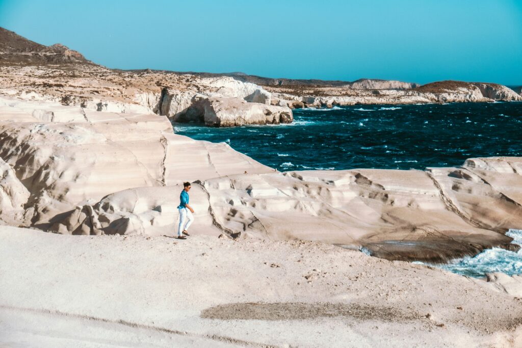 milos island moon beach