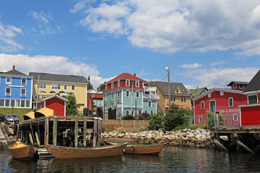 Coastal town in Nova Scotia Canada