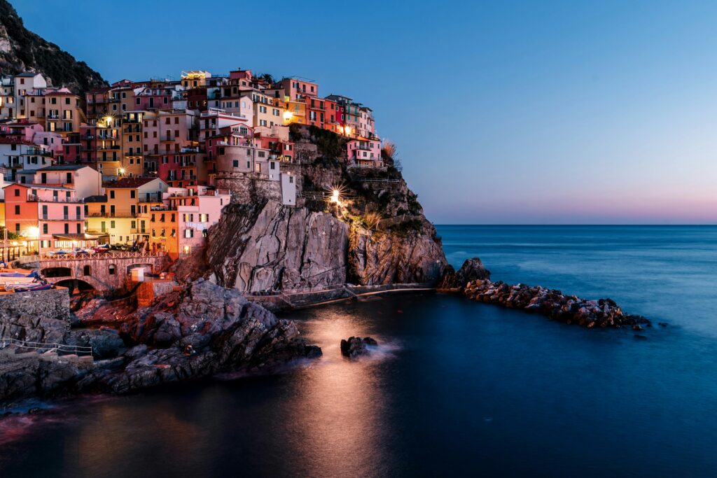 Cinque Terre at sunset