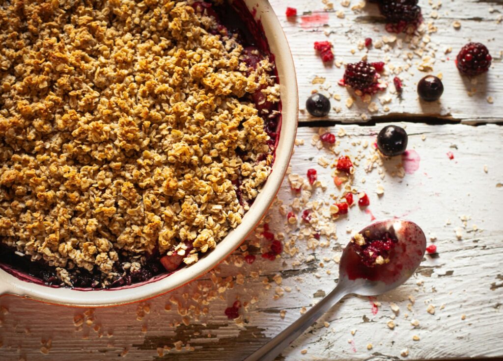 crumble as top british foods