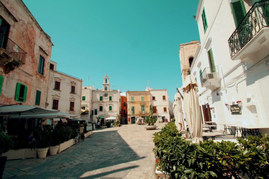 italian town in the sun