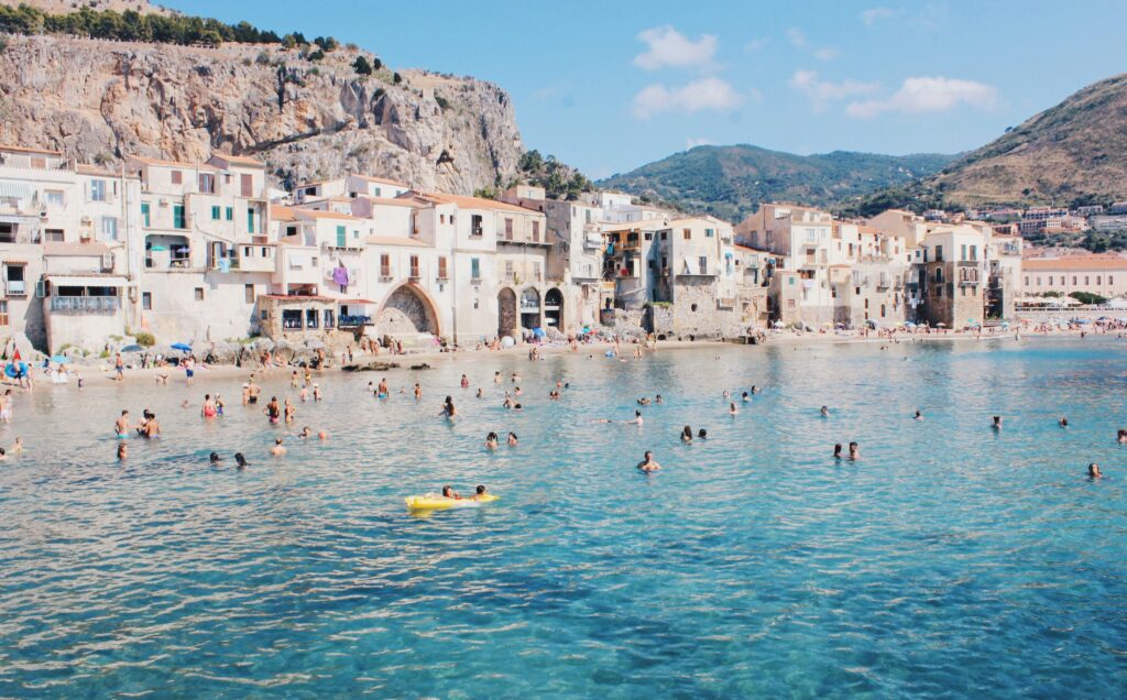 beach at Taormina, Sicily