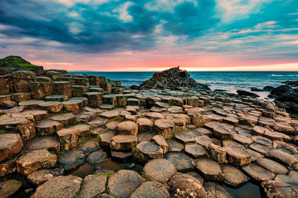 Giant's Causeway at sunset