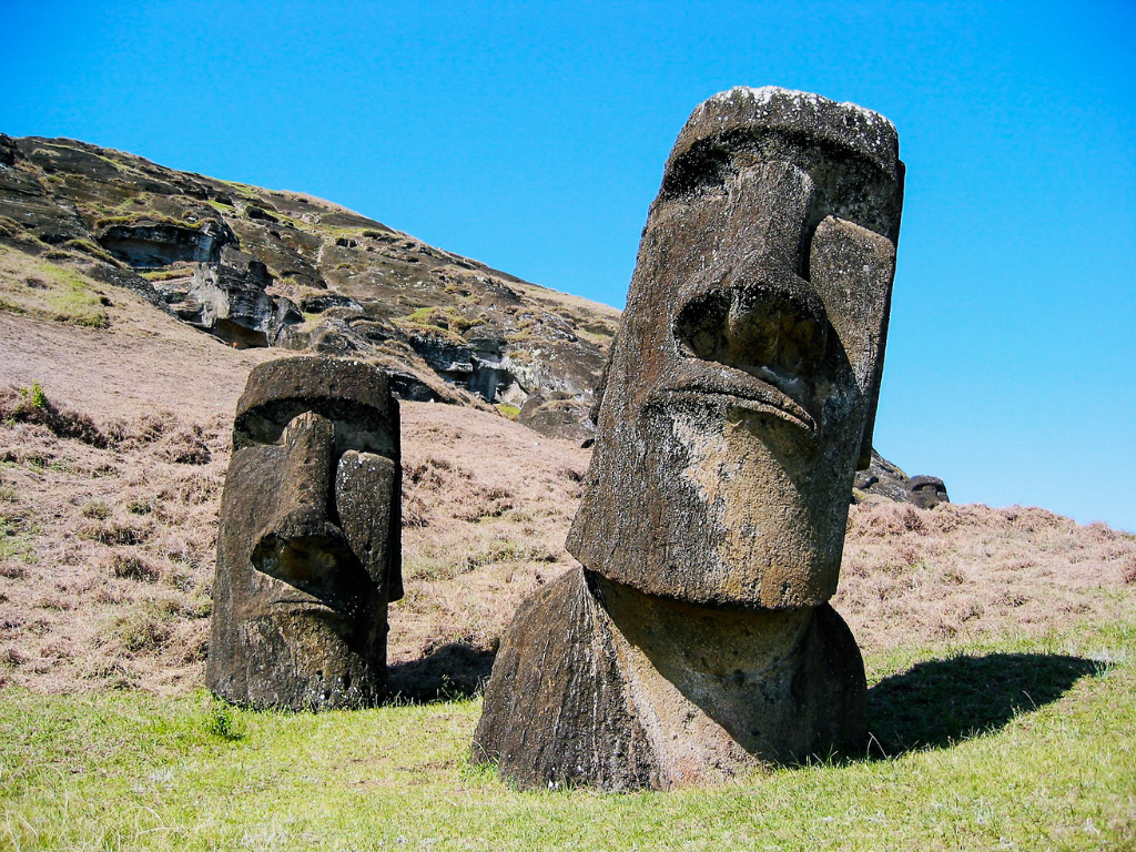 Easter island heads