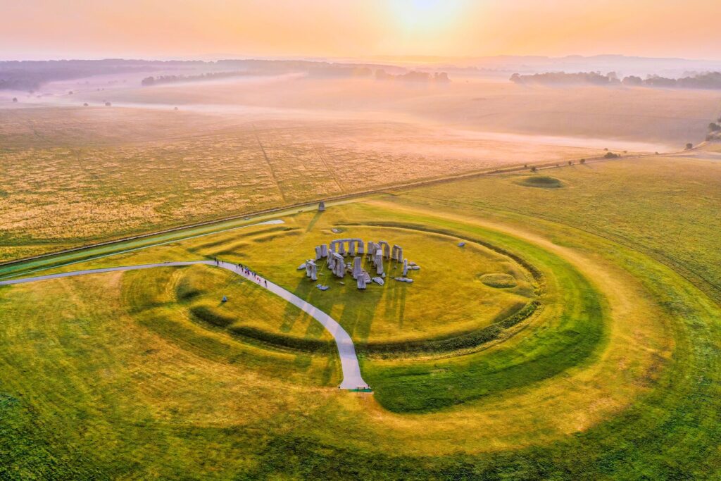 Stonehenge birds-eye view