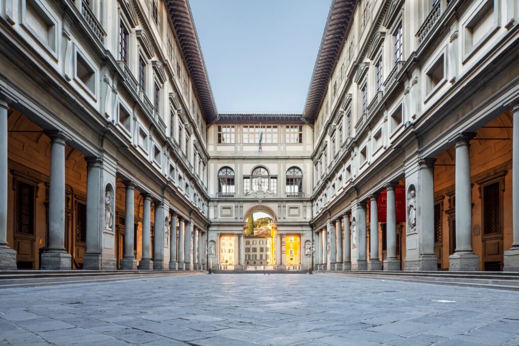 The Uffizi gallery in Florence