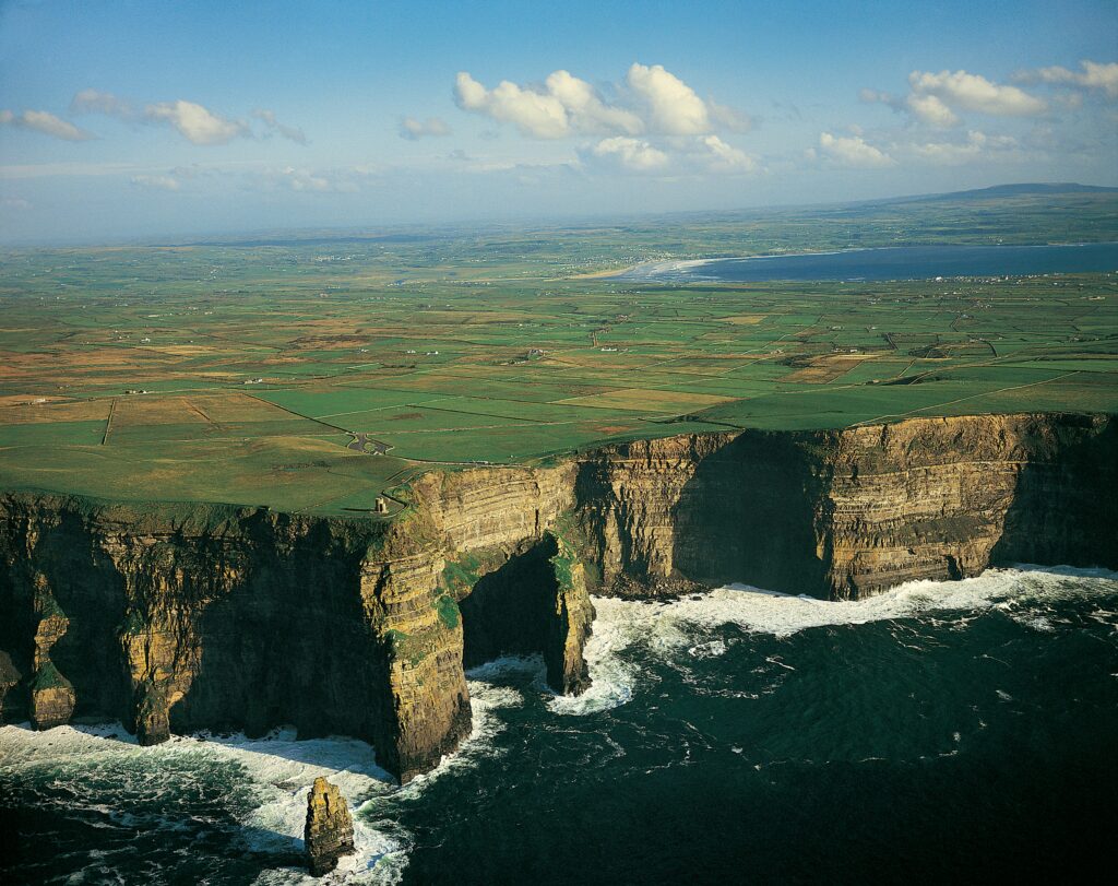 Ireland cliffs by the sea