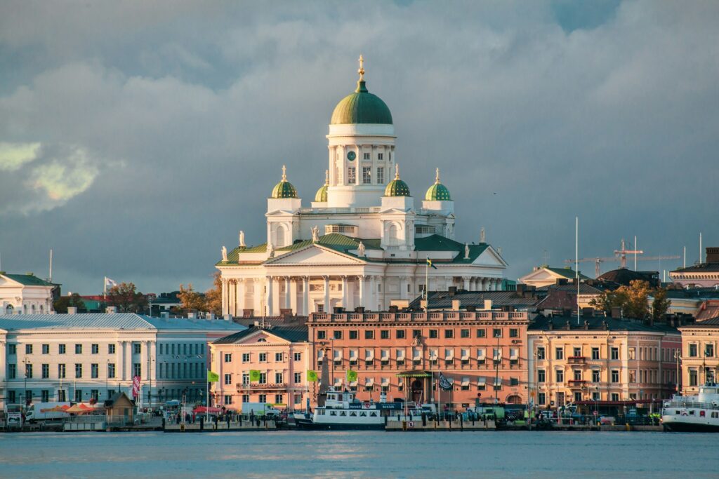 Photo of Helsinki seen across the water