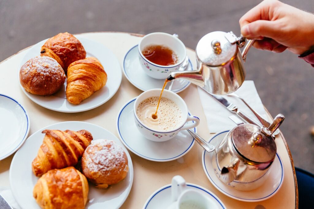 afternoon tea with pastries