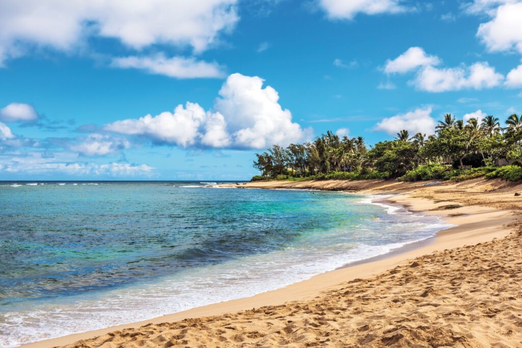 sunset beach in Hawaii