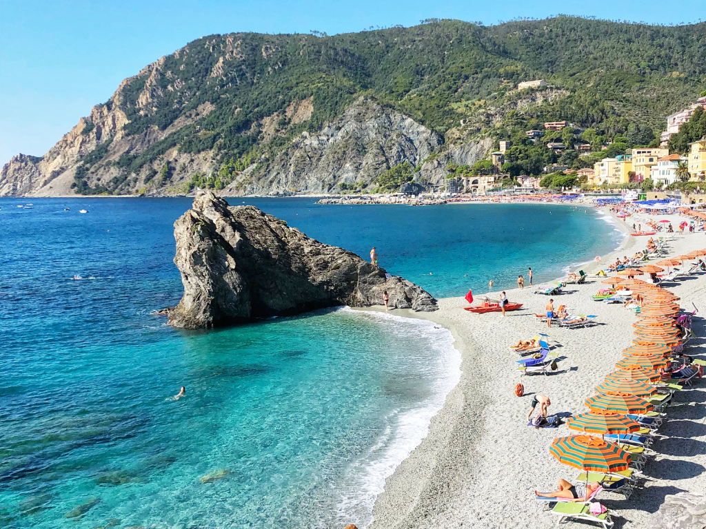 monterosso beach coastline