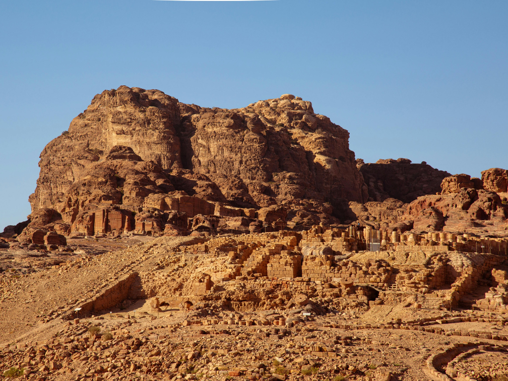 Wide angle shot of Petra