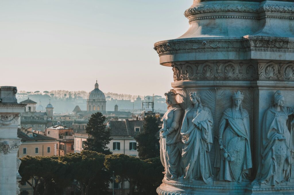 view of vatican city from far away