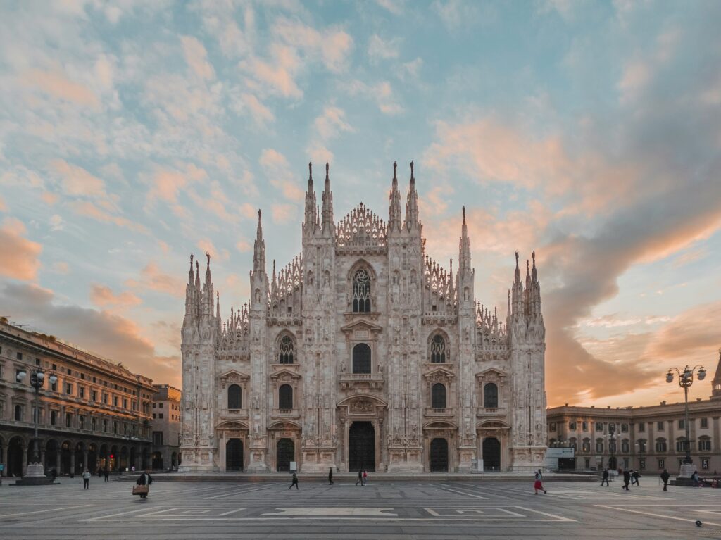 Milan Cathedral at sunrise