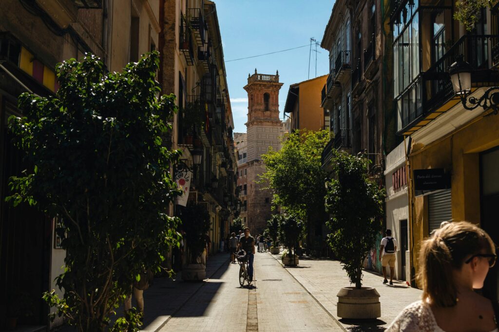 street in Valencia, Spain