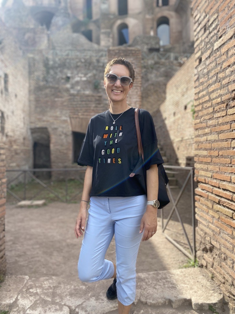 TTC COO Ulla Hefel Bohler at the Roman Forum in Rome, Italy.